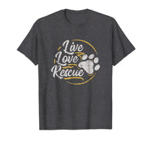 Ladda upp bild till gallerivisning, Live Love Rescue - Dog Lover Adopt a Dog Adoption T-Shirt 1219364
