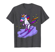 Ladda upp bild till gallerivisning, Funny shirts V-neck Tank top Hoodie sweatshirt usa uk au ca gifts for Cute Skiing Unicorn Short Sleeve T-Shirt Skiers Gifts Tee 2600765
