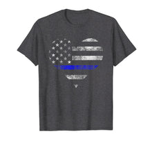 Ladda upp bild till gallerivisning, Funny shirts V-neck Tank top Hoodie sweatshirt usa uk au ca gifts for Police Wife Big Heart Flag T-Shirt The Thin Blue Line Family 254065
