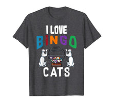 Ladda upp bild till gallerivisning, I Love Bingo And Cats Animal Cat Lover Funny Graphic T-shirt 1152875
