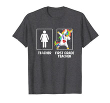 Ladda upp bild till gallerivisning, Funny shirts V-neck Tank top Hoodie sweatshirt usa uk au ca gifts for First Grade Teacher Unicorn Dabbing Funny T Shirt Gifts Dab 596962
