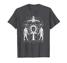 Ladda upp bild till gallerivisning, Egyptian Sacred Geometry Ankh Shirt Eye Of Horus Shirts Men T-Shirt
