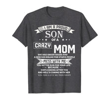 Ladda upp bild till gallerivisning, Funny shirts V-neck Tank top Hoodie sweatshirt usa uk au ca gifts for I Am A Proud Son Of Crazy Mom T-Shirt 1135619
