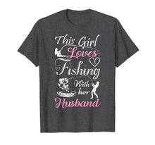 Ladda upp bild till gallerivisning, Funny shirts V-neck Tank top Hoodie sweatshirt usa uk au ca gifts for This Girl Loves Fishing With Her Husband Funny T Shirts 2530748
