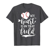 Ladda upp bild till gallerivisning, Funny shirts V-neck Tank top Hoodie sweatshirt usa uk au ca gifts for My Heart is on That Field Baseball T-Shirts 1861741
