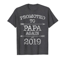 Ladda upp bild till gallerivisning, Promoted To Papa Again Est 2019 T-Shirt Vintage Arrow 805017
