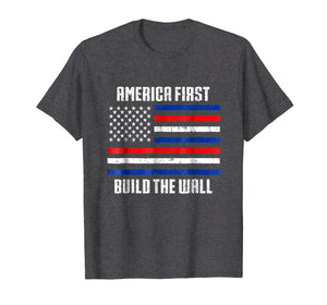Funny shirts V-neck Tank top Hoodie sweatshirt usa uk au ca gifts for Border Construction T-Shirt Build The Wall Republican Gifts 1539511