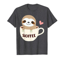 Ladda upp bild till gallerivisning, Sloffee Sloth Coffee Tshirt Funny Coffee Lover Gifts 808912

