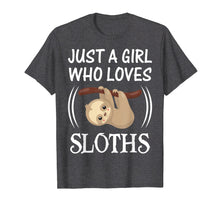 Ladda upp bild till gallerivisning, Funny shirts V-neck Tank top Hoodie sweatshirt usa uk au ca gifts for Just a Girl Who Loves Sloths - Lazy Sloth Lover T-Shirt Gift 3542689
