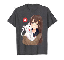 Ladda upp bild till gallerivisning, Funny shirts V-neck Tank top Hoodie sweatshirt usa uk au ca gifts for Cute Anime Girl and Kitty Cat Tee Shirt 385201
