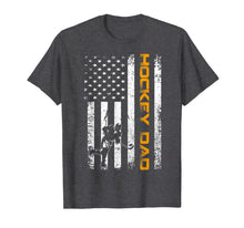 Ladda upp bild till gallerivisning, Vintage USA Ice Hockey Dad American Flag Fathers Day Gift T-Shirt 104587
