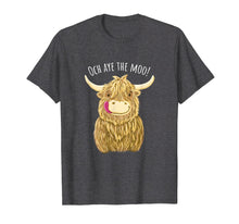 Ladda upp bild till gallerivisning, Funny shirts V-neck Tank top Hoodie sweatshirt usa uk au ca gifts for Cute Cartoon Scottish Highland Cow 'Och Aye'  T-Shirt 3292928
