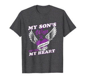 Funny shirts V-neck Tank top Hoodie sweatshirt usa uk au ca gifts for Drug Overdose Awareness T-Shirt Purple Ribbon gifts 