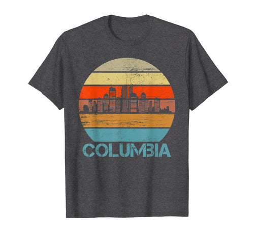 Funny shirts V-neck Tank top Hoodie sweatshirt usa uk au ca gifts for Columbia City Retro Vintage Skyline Gifts T-Shirt 2869233