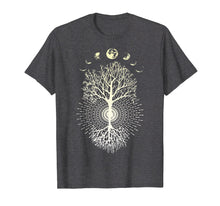 Ladda upp bild till gallerivisning, Phases Of The Moon Tree Shirt
