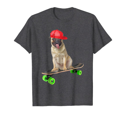 Funny shirts V-neck Tank top Hoodie sweatshirt usa uk au ca gifts for Cute Funny Pug Dog Skateboarding Skater Trucks Shirt Gifts 2394731