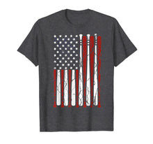 Ladda upp bild till gallerivisning, Vintage American Flag Baseball Men Boys Apparel Dad 4th July T-Shirt 110366
