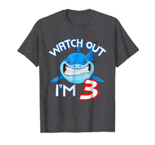 Ladda upp bild till gallerivisning, Funny shirts V-neck Tank top Hoodie sweatshirt usa uk au ca gifts for 3rd Birthday Shark Shirt Funny 3 Years Old Boy Girl Shirt 1271603
