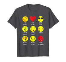 Ladda upp bild till gallerivisning, Funny shirts V-neck Tank top Hoodie sweatshirt usa uk au ca gifts for Softball shirts I Love Softball Emoji Emoticon Funny Tees 2077599
