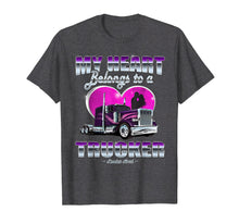 Ladda upp bild till gallerivisning, Funny shirts V-neck Tank top Hoodie sweatshirt usa uk au ca gifts for My Heart Belongs To A Trucker Wife Tshirt 3365720
