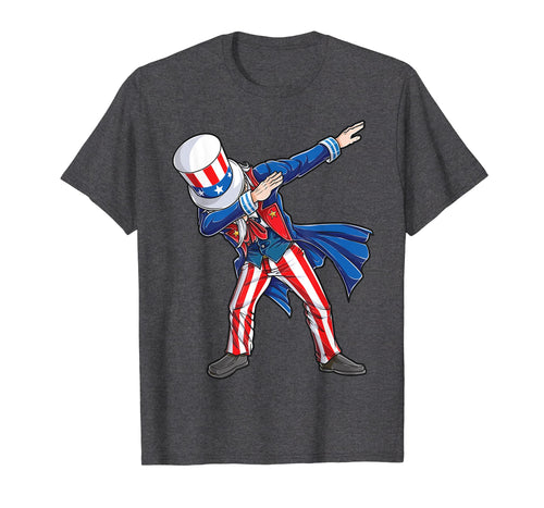Funny shirts V-neck Tank top Hoodie sweatshirt usa uk au ca gifts for 4th of july shirts for kids Dabbing Uncle Sam Boys Men Gifts 469108