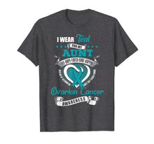 Ladda upp bild till gallerivisning, Funny shirts V-neck Tank top Hoodie sweatshirt usa uk au ca gifts for I Wear Teal For My Aunt Ovarian Cancer Awareness Shirt 2292387
