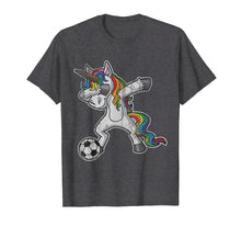 Ladda upp bild till gallerivisning, Dabbing Unicorn T Shirt Girls Soccer Gifts
