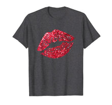Ladda upp bild till gallerivisning, Funny shirts V-neck Tank top Hoodie sweatshirt usa uk au ca gifts for Sexy Red Glitter Lips Kiss Me Love Makeup Lipstick Shirt Tee 2489921
