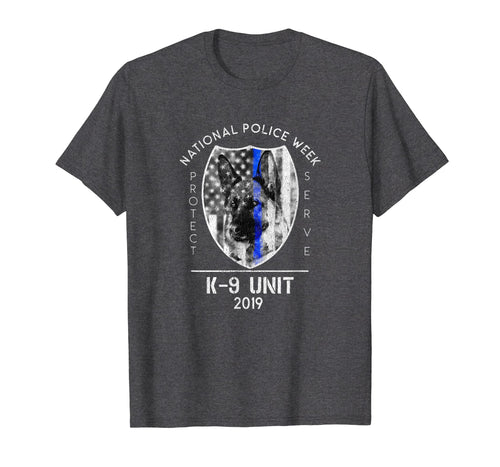 Funny shirts V-neck Tank top Hoodie sweatshirt usa uk au ca gifts for 2019 National Police Week K9 Unit Thin Blue Line Cop Gifts 3705010