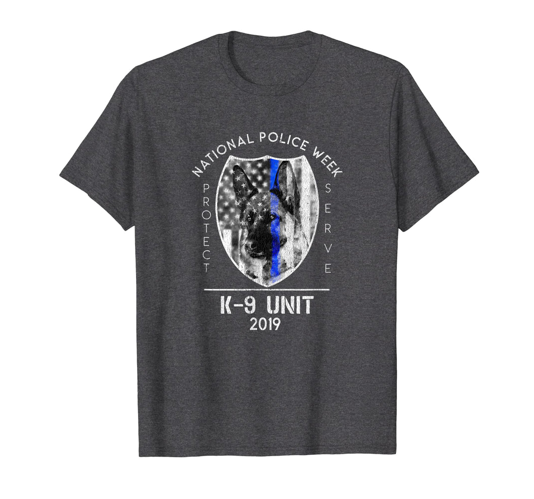 Funny shirts V-neck Tank top Hoodie sweatshirt usa uk au ca gifts for 2019 National Police Week K9 Unit Thin Blue Line Cop Gifts 3705010