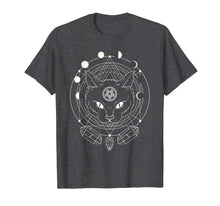 Ladda upp bild till gallerivisning, Moon Phases Cat Pagan Witch Wicca Wiccan Shirt for Women 348849
