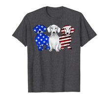 Ladda upp bild till gallerivisning, Dachshund Breed Dog America Flag Patriot T Shirt T-Shirt 258665
