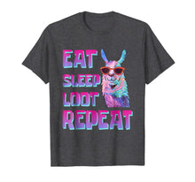 Ladda upp bild till gallerivisning, Eat Sleep Loot Repeat LLAMA Tshirt Birthday Gift 102322
