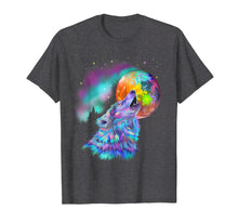 Ladda upp bild till gallerivisning, Funny shirts V-neck Tank top Hoodie sweatshirt usa uk au ca gifts for Colorful rainbow psychedelic howling at moon wolf 943425
