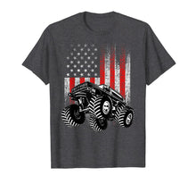 Ladda upp bild till gallerivisning, Monster Truck American Flag Racing USA Patriotic T-Shirt T-Shirt 964917
