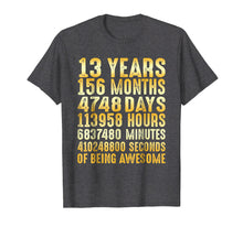 Ladda upp bild till gallerivisning, Funny shirts V-neck Tank top Hoodie sweatshirt usa uk au ca gifts for 13 Years Old 13th Birthday Gold Vintage T Shirt 156 Months 1468577

