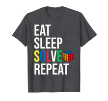 Ladda upp bild till gallerivisning, Eat Sleep Solve Repeat Rubik Cube T-shirt Humor Parody Funny T-Shirt-157870
