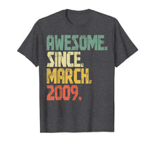 Ladda upp bild till gallerivisning, 11 years old Gifts Shirt Awesome Since March 2009 T-Shirt336366
