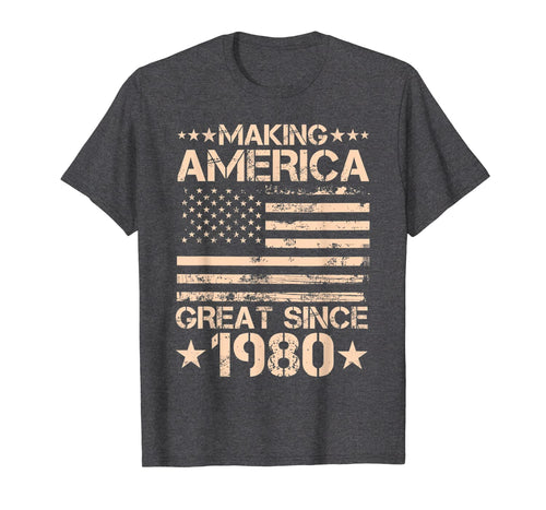 Funny Born in 1980 40 Years Old 40th Birthday Gifts Him Her T-Shirt-1355180