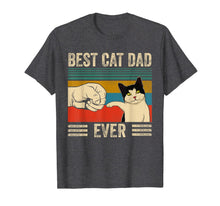 Ladda upp bild till gallerivisning, Mens Vintage Best Cat Dad Ever Bump Fit T-Shirt-308896
