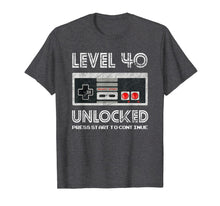 Ladda upp bild till gallerivisning, 40 Year Old Fourty Birthday Gift Level 40 unlocked gamer T-Shirt-201277
