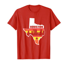 Ladda upp bild till gallerivisning, Houston Texas Shirt Vintage State Flag Houston Skyline 207627

