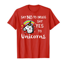 Ladda upp bild till gallerivisning, Red Ribbon Week Kids Youth Say No Say Yes to Unicorns T-Shirt 127621

