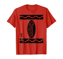 Ladda upp bild till gallerivisning, Red Crayon Box Halloween Costume Couple Group T-Shirt 7911
