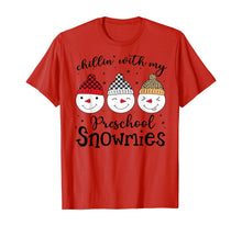 Ladda upp bild till gallerivisning, Funny shirts V-neck Tank top Hoodie sweatshirt usa uk au ca gifts for Chillin&#39; With My Preschool Snowmies Christmas Teacher Gifts T-Shirt 1139224
