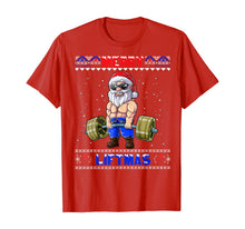 Ladda upp bild till gallerivisning, Funny shirts V-neck Tank top Hoodie sweatshirt usa uk au ca gifts for Merry Liftmas Weightlifter Santa Ugly Christmas Xmas Outfit T-Shirt 782963
