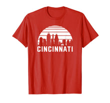 Ladda upp bild till gallerivisning, Funny shirts V-neck Tank top Hoodie sweatshirt usa uk au ca gifts for Retro Cincinnati Ohio Cityscape Baseball Graphic Shirt 1478780
