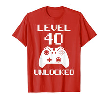 Ladda upp bild till gallerivisning, Funny shirts V-neck Tank top Hoodie sweatshirt usa uk au ca gifts for Level 40 Unlocked Shirt Funny Video Gamer 40th Birthday Gift T-Shirt 609139
