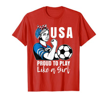 Ladda upp bild till gallerivisning, USA Womens Soccer Kit France 2019 Girls Football Fans Jersey T-Shirt 61743
