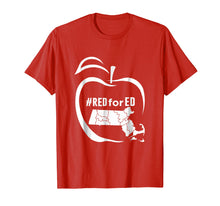 Ladda upp bild till gallerivisning, Funny shirts V-neck Tank top Hoodie sweatshirt usa uk au ca gifts for Red for Ed Massachusetts shirt Teacher Public Education 1864338
